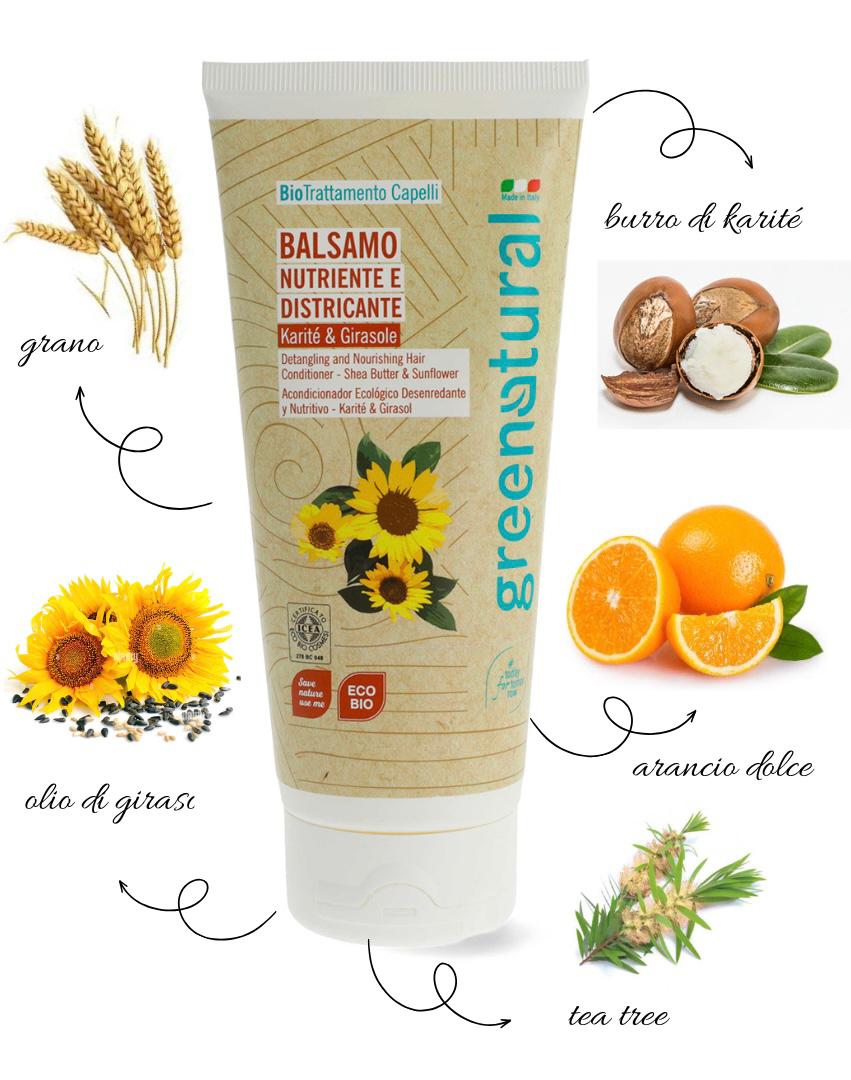 BALSAMO DISTRICANTE E NUTRIENTE - KARITÈ E GIRASOLE