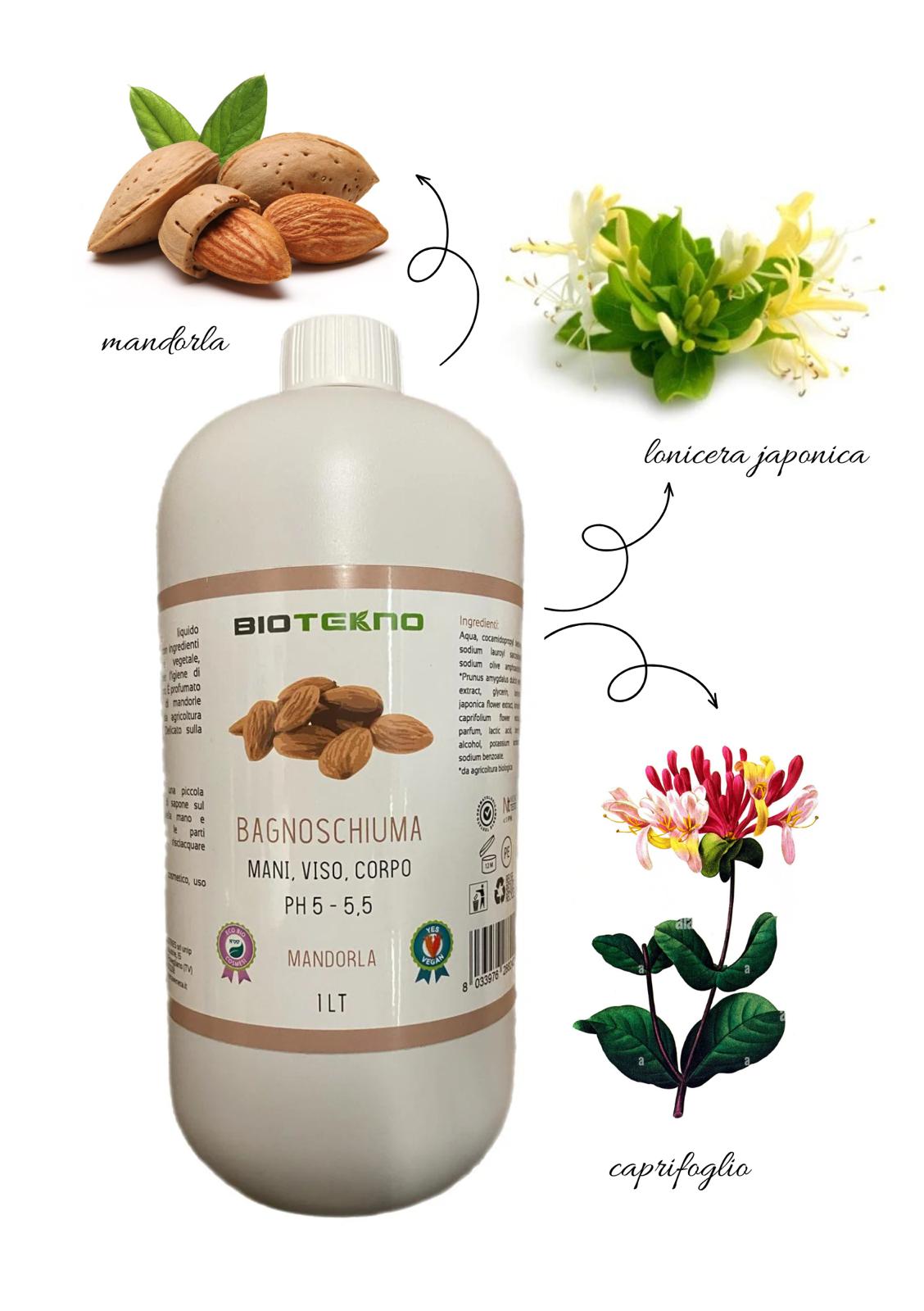 DETERGENTE VISO - MANI - CORPO MANDORLA
