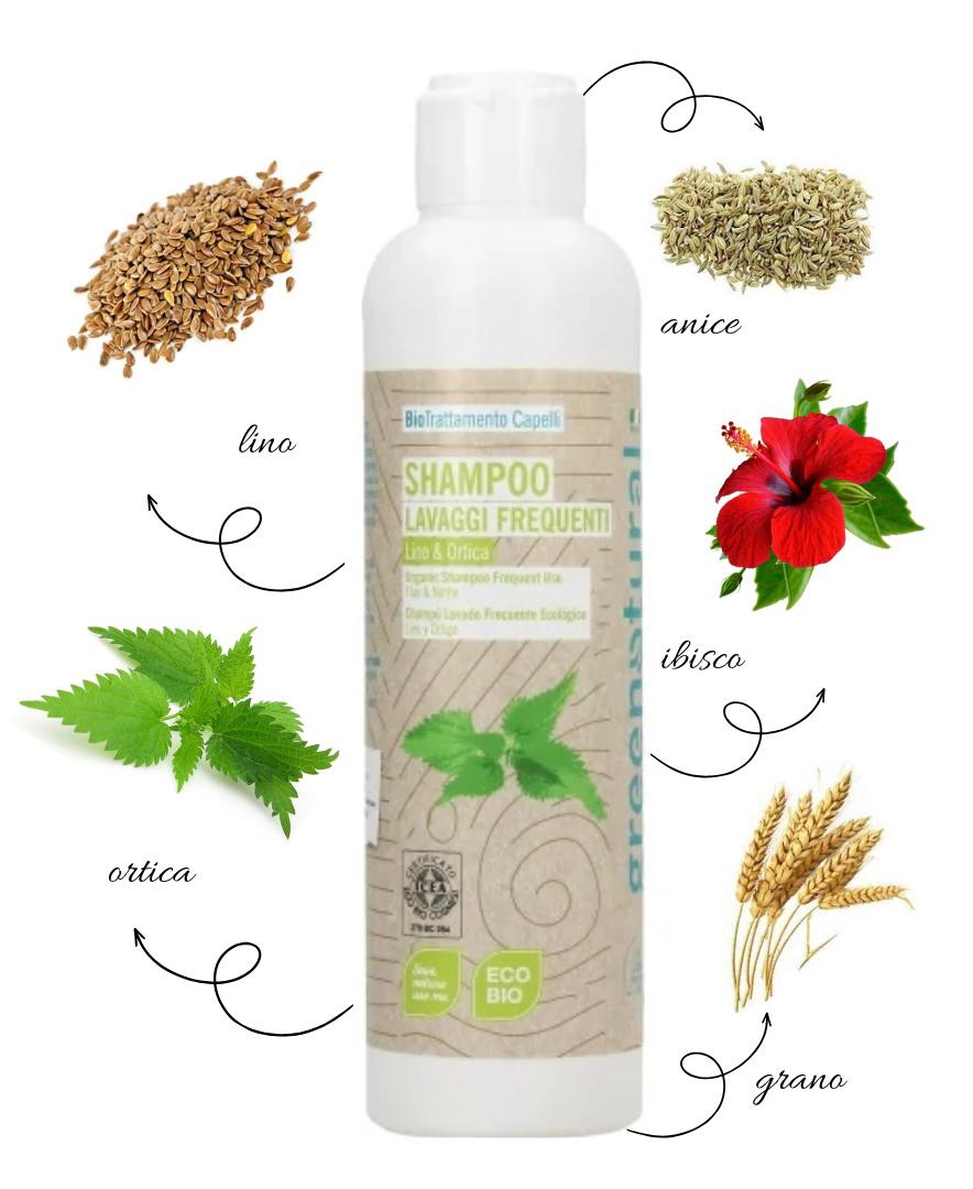 SHAMPOO LAVAGGI FREQUENTI - LINO E ORTICA