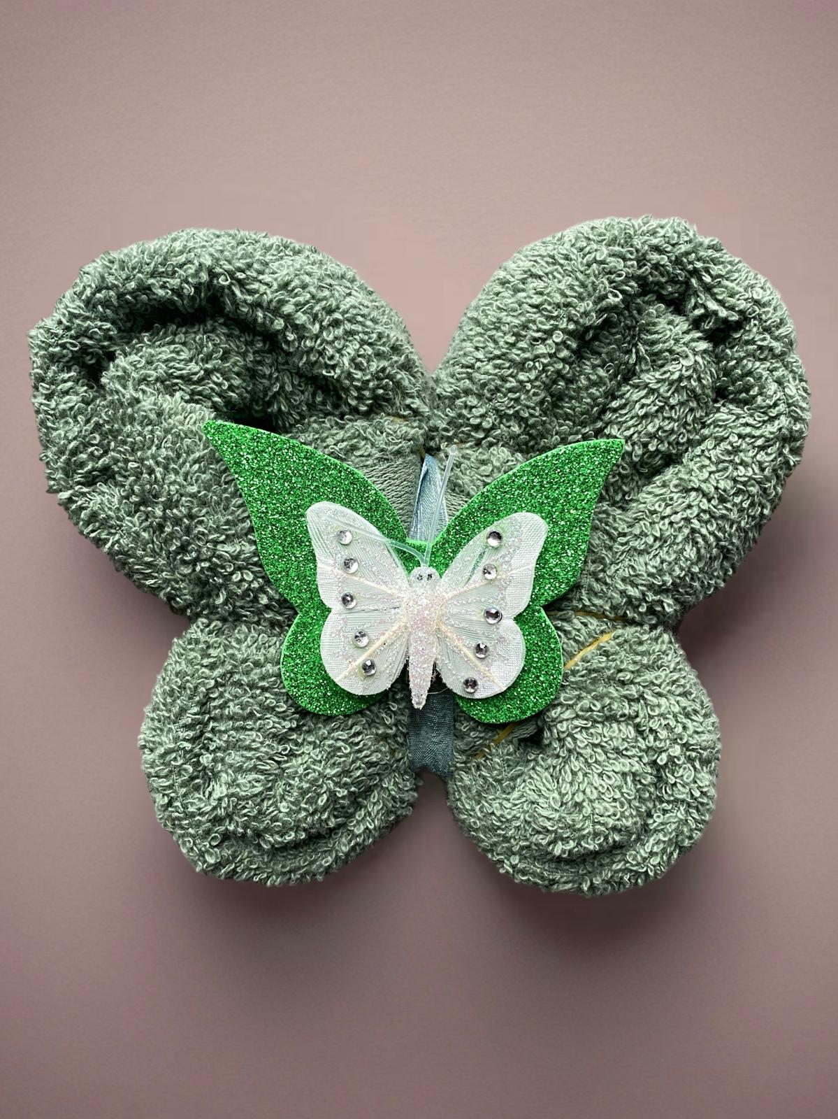 ASCIUGAMANO FARFALLA - VERDE