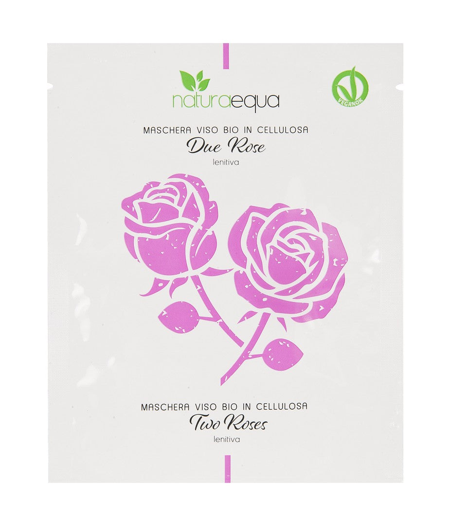 MASCHERA VISO - DUE ROSE