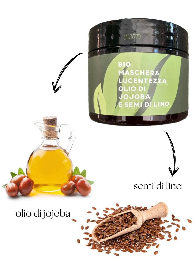 MASCHERA LUCENTEZZA - SEMI DI LINO E JOJOBA