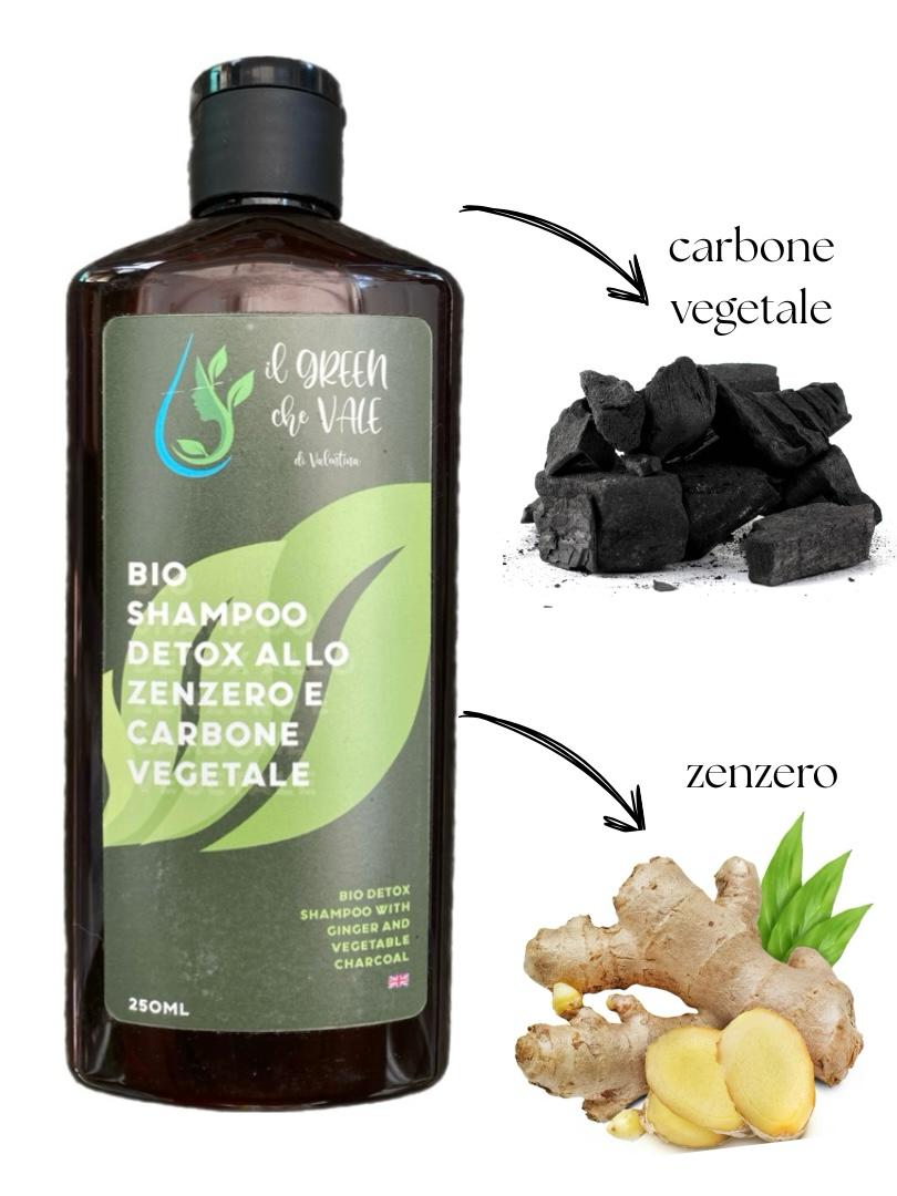 SHAMPOO DETOX - ZENZERO E CARBONE VEGETALE